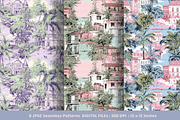Urban Forest Toile seamless Pattern, a Pattern Graphic by STUDIO CHOTI (Thumbnail 3 of 7)