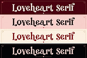 Loveheart Serif, a Serif Font by Wow Magic (Thumbnail 5 of 6)