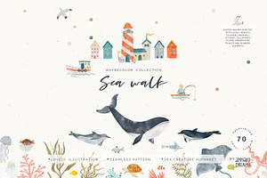 Watercolor Sea Collection