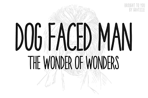 Dog Faced Man Font - Handwriting