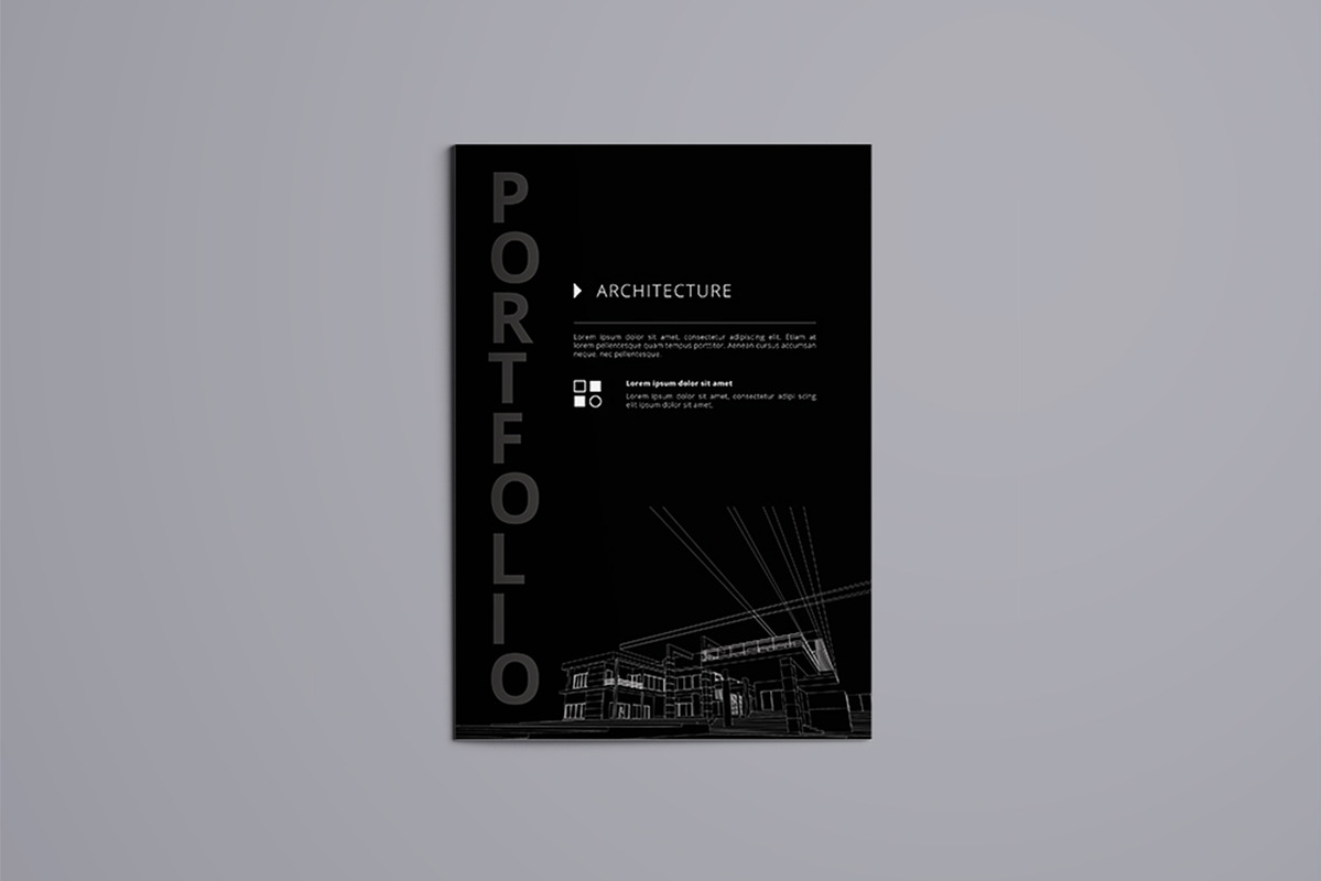 Bi-fold Architecture Portfolio, a Brochure Template by crazyOWL (Photo 1 of 5)
