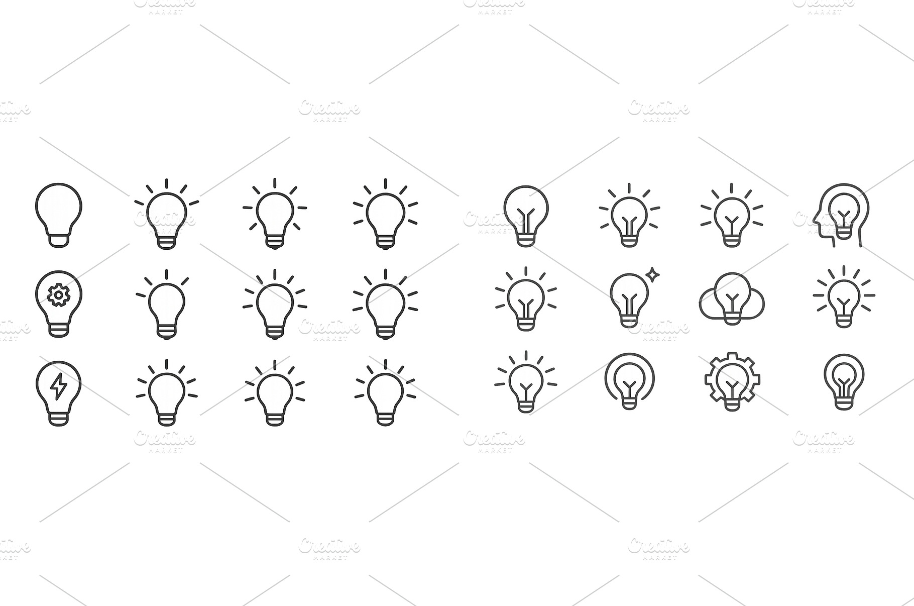 Creative light bulb illustrations, a Technology Photo by ZinetroN