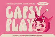 Capsyplay, a Handwritten Font by graphicook (Thumbnail 1 of 10)