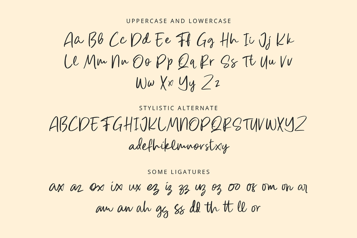 Tearoma - Handwritten Display Font, a Script Font by overlaytemplates (Photo 4 of 5)