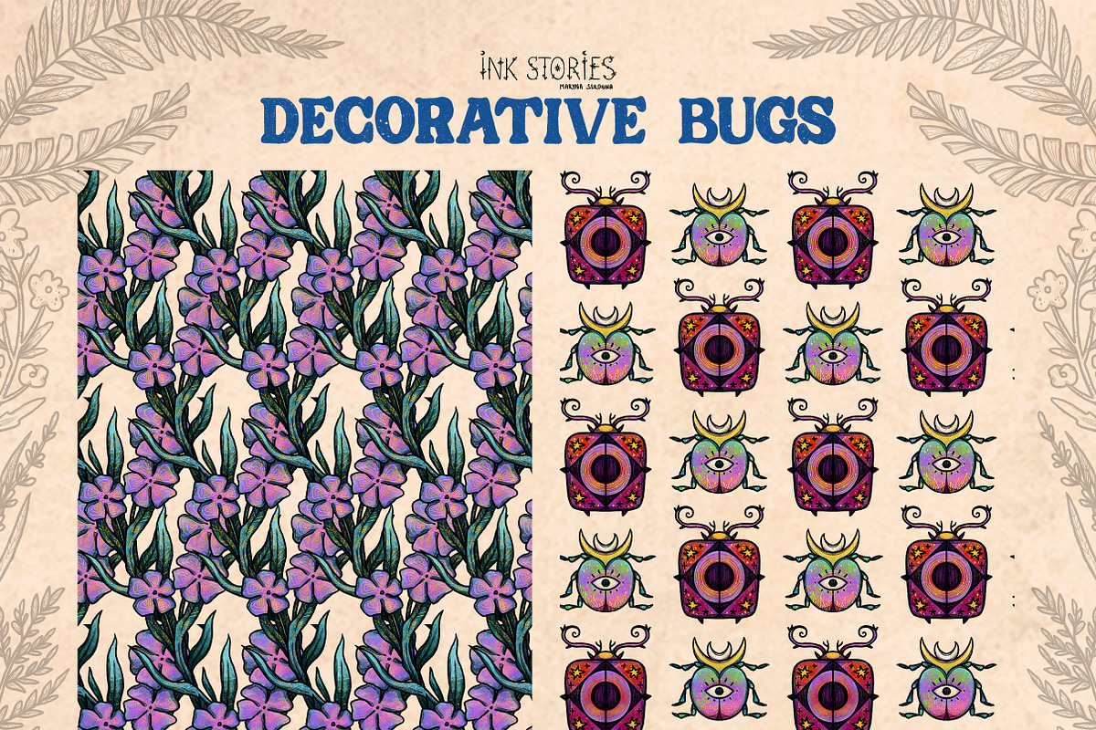 Decorative Bugs | Hand-drawn Bettles, an Animal Illustration by Ink Stories (Photo 17 of 28)