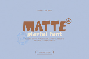 SA Matte Playful Font