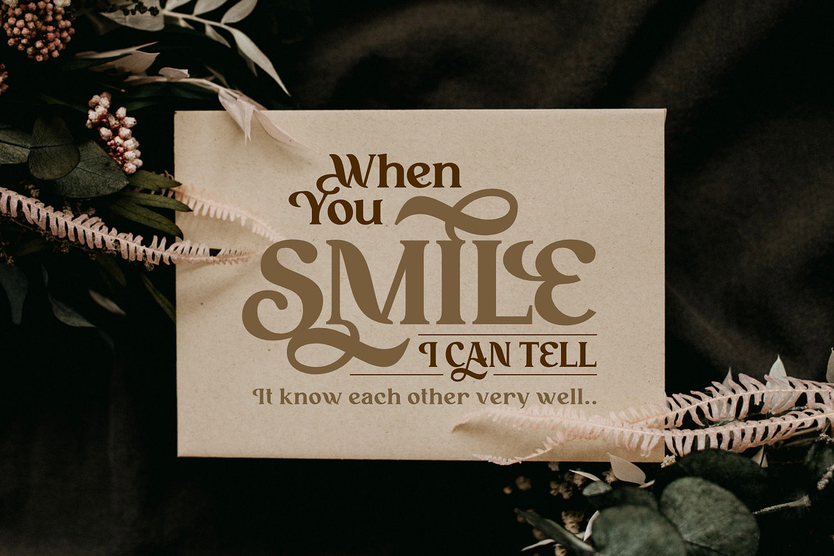 Vignettes - Feminine Type, a Serif Font by ikiiko (Photo 4 of 8)
