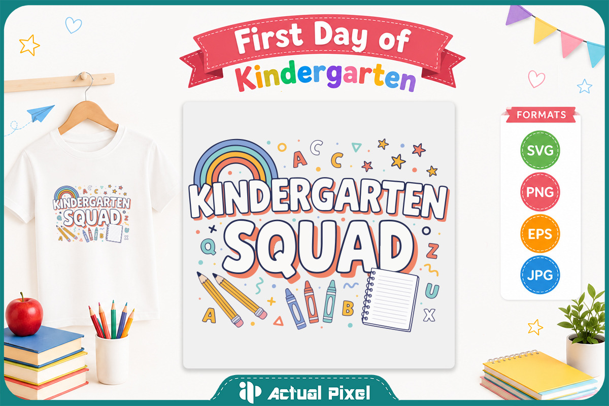 First Day of Kindergarten Bundle, an Education Illustration by Actual Pixel (Photo 8 of 14)