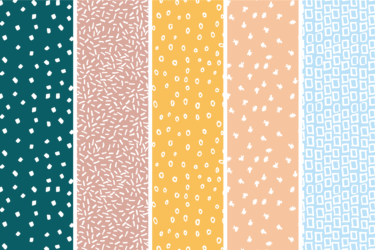 Doodle Pattern Set, a Pattern Graphic by annakatecreates (Photo 4 of 5)