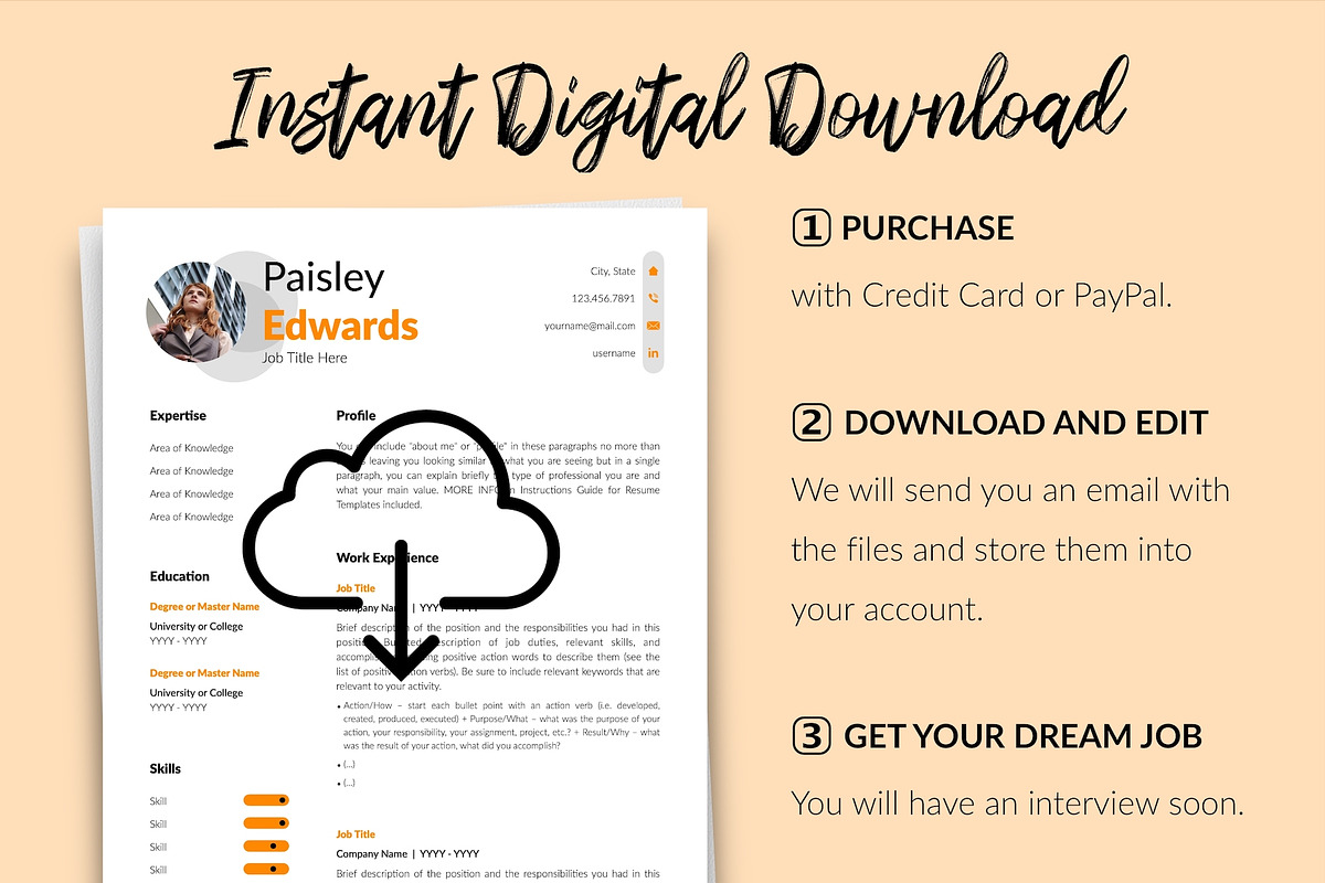 Modern CV Format / Resume - Paisley, a Resume Template by Templates Design Co. (Photo 14 of 17)
