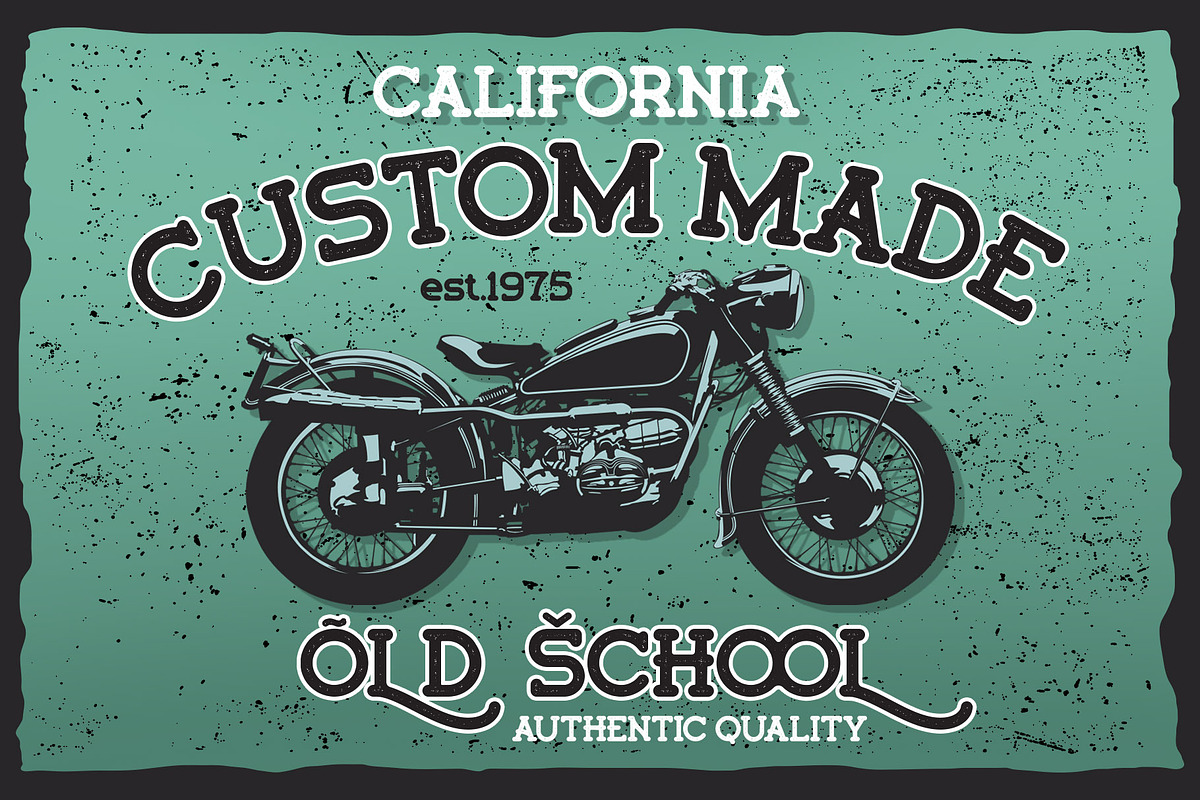 Walkingblue -  Retro Rough Font, a Font by LetterStock (Photo 5 of 7)