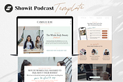 Podcast Landing Page Showit Template, a Landing Page Template by Sugar Studios (Thumbnail 2 of 7)
