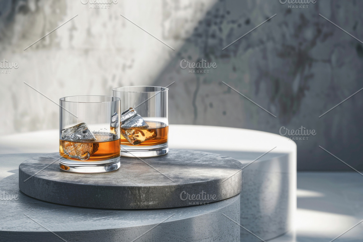 87 whiskey glasses, a Food & Drink Photo by Handmadefont (Photo 67 of 87)