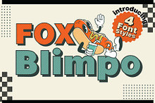 Fox Blimpo : 4 Font Styles