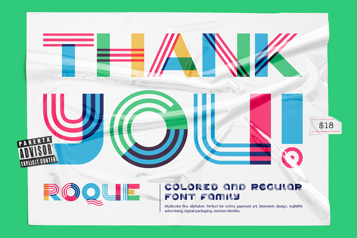 Roque color font, a Sans Serif Font by kaer_shop (Photo 8 of 13)
