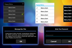Illustrator Android UI Templates