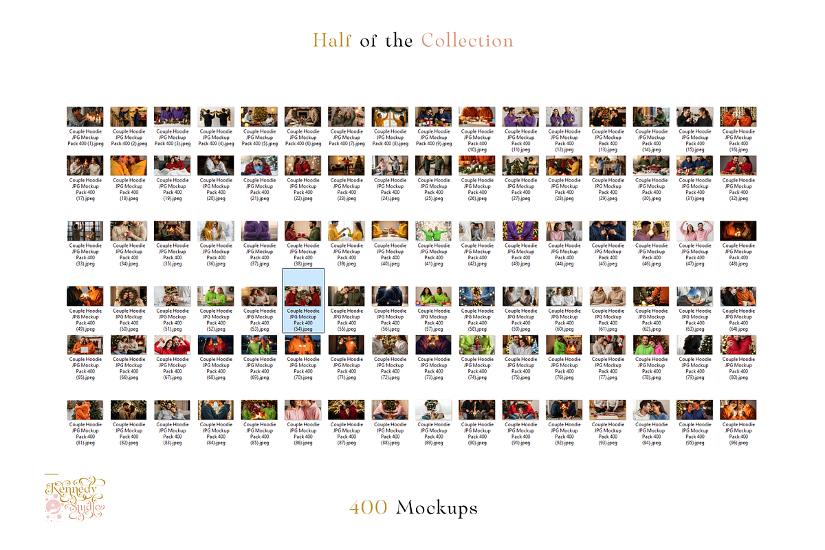 Couple Hoodie JPG Mockup Pack 400, a Hoody Mockup by KennedyStudio (Photo 12 of 14)