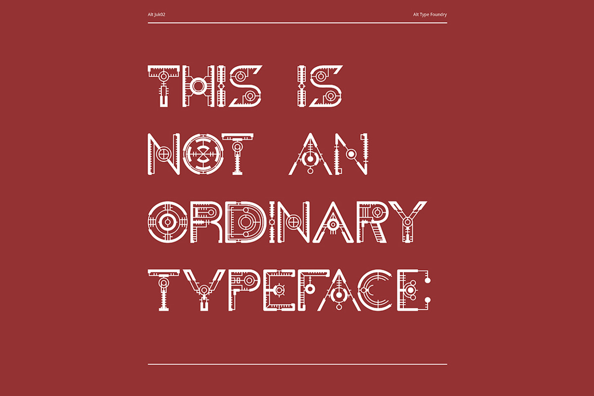 Juk02 Typeface preview 6