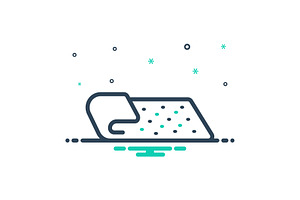 Satin satiny mix icon, a Duotone Icon by Creative priyanka