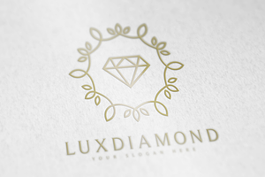 LuxDiamond Logo Business Card Free