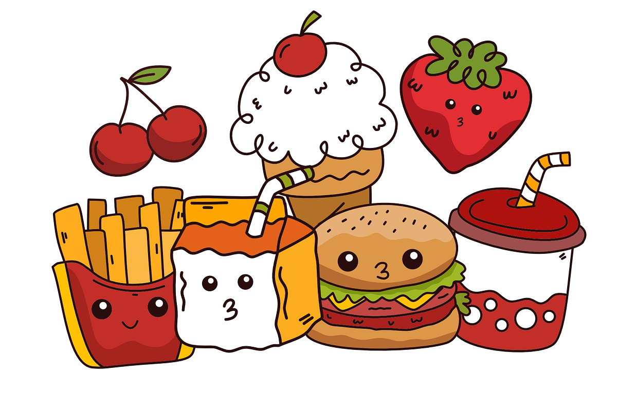 food and drink illustration 70+ set, a Food Illustration by foxndeer (Photo 2 of 4)