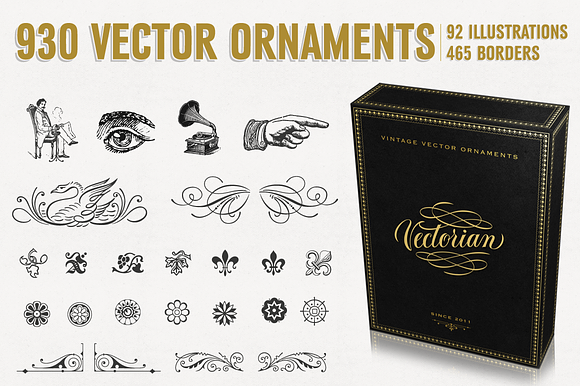 The Monumental Vintage Vector Pack preview 6