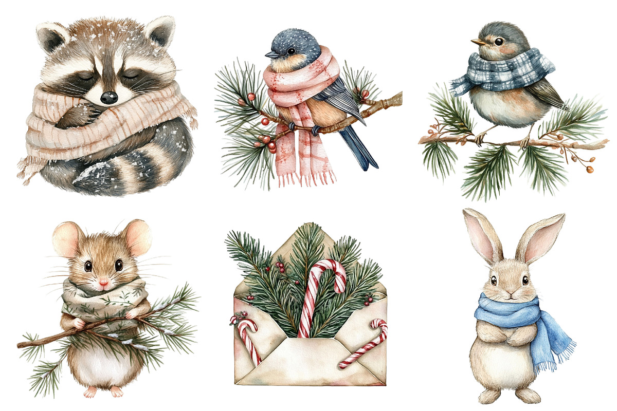 Christmas Woodland Animals Fairy, an Illustration by CitraGraphics (Photo 5 of 5)