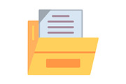 Files And Folders Flat Icon, a Duotone Icon by Pexelpy (Thumbnail 1 of 2)