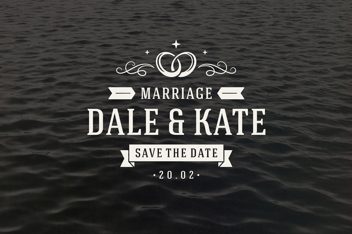 18 Wedding Logos and Badges, a Branding & Logo Template by Vasya Kobelev (Photo 11 of 13)