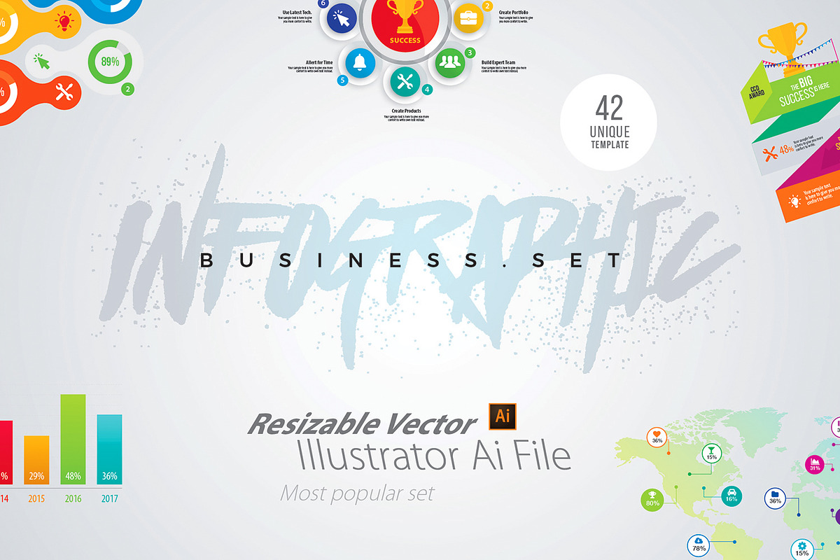 Infographics | Save 95% | Bundle, a Presentation Template by GoldenPixelStudio (Photo 4 of 17)