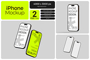 iPhone Mockup, an iPhone Mockup by Bartama Graphic (Thumbnail 1 of 3)