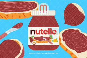 Customizable Nutella Jar SVG EPS Cut