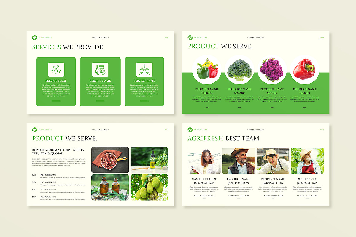 Agriculture Presentation Template, a Presentation Template by E-Type (Photo 4 of 6)