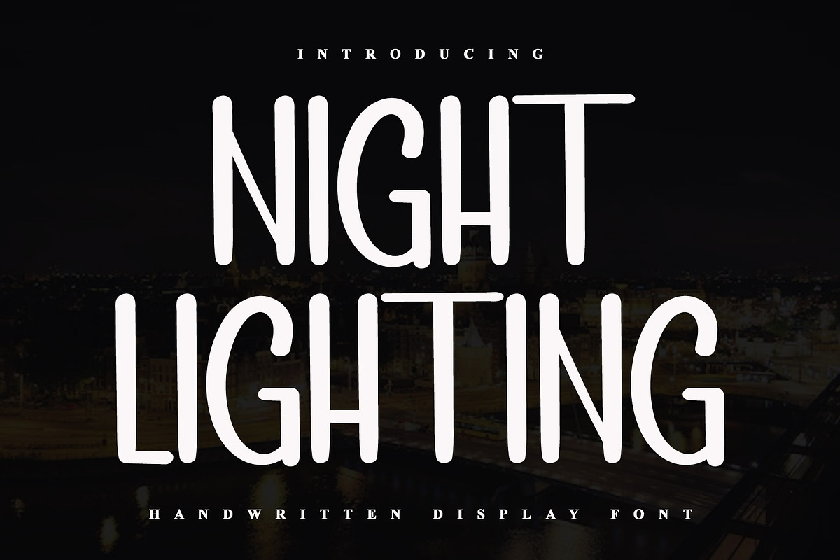 NIGHT LIGHTING, a Serif Font by InermediaSTUDIO (Photo 1 of 6)