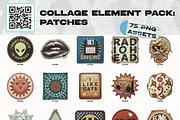 Collage Elements Pack: Patches, an Object Graphic by Megan Aili Designs (Thumbnail 5 of 6)