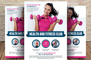 Fitness Health Club Flyer, a Flyer Template by graphicforest (Thumbnail 1 of 4)