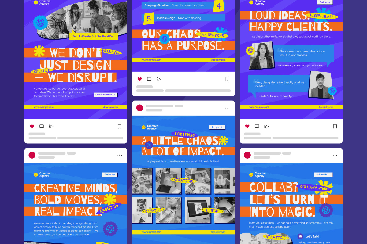 Creative Studio Instagram Carousel L, a Social Media Template by twinstd (Photo 4 of 5)