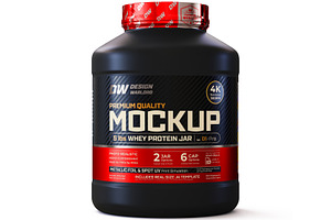 5lb Whey Protein Jar Mockup D1-Pro