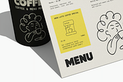 Coffee Menu & Cup Mockup Branding, an Advertising Mockup by graphicsauce (Thumbnail 4 of 4)