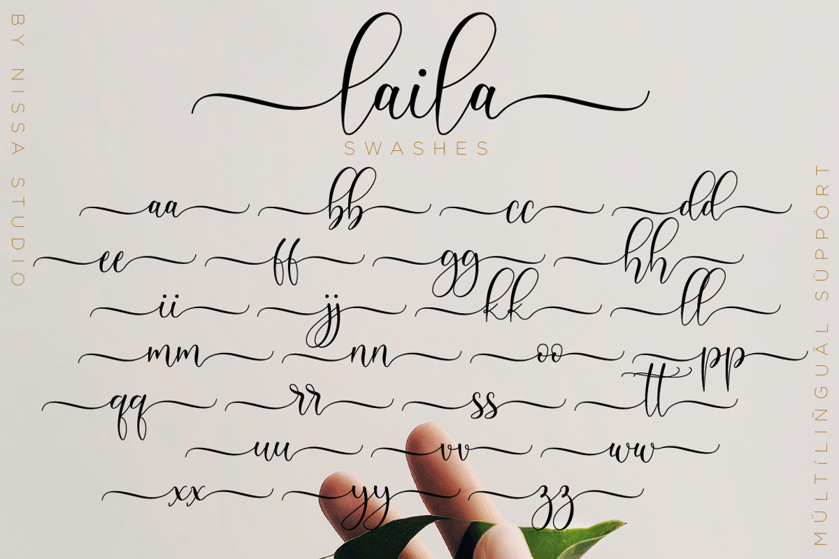 Laila // Modern Script, a Script Font by Nissa Studio (Photo 12 of 12)