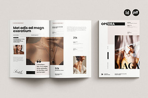 Modern Magazine Template Layout, a Magazine Template by Creative-Work