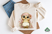 Funny Spring Owl Clipart, an Illustration by Craft Nest (Thumbnail 9 of 12)