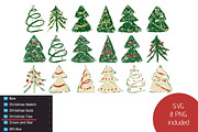 Crayon Christmas. Chalk Texture SVG, an Object Graphic by MariiaVD (Thumbnail 5 of 8)
