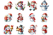 Christmas Snowman, an Illustration by Design Market (Thumbnail 3 of 3)