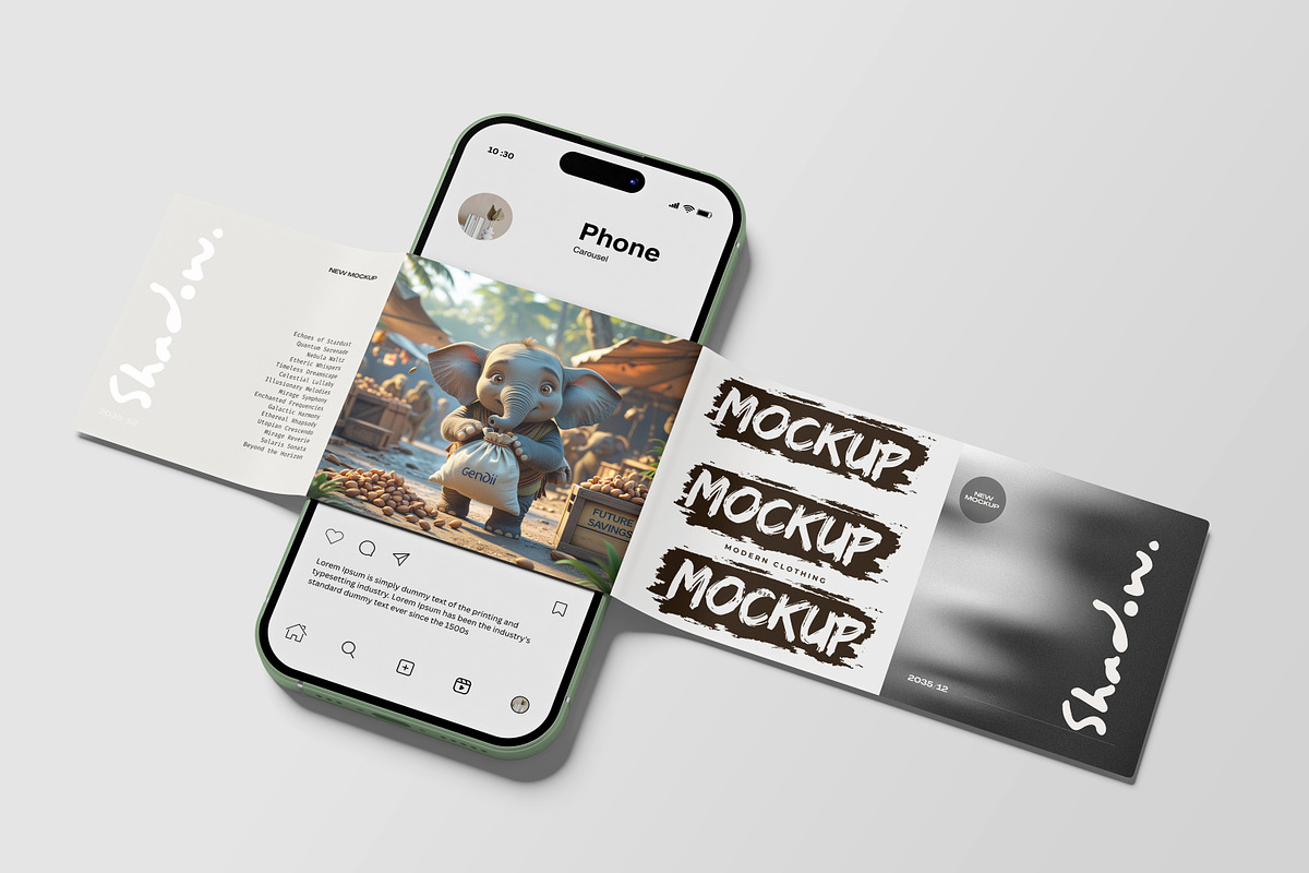 Carousel Mockup, a Device Mockup by Akaimockup (Photo 3 of 5)