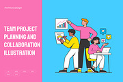 Team Project Planning Collaboration, a Work Illustration by Partikusi Design (Thumbnail 1 of 3)