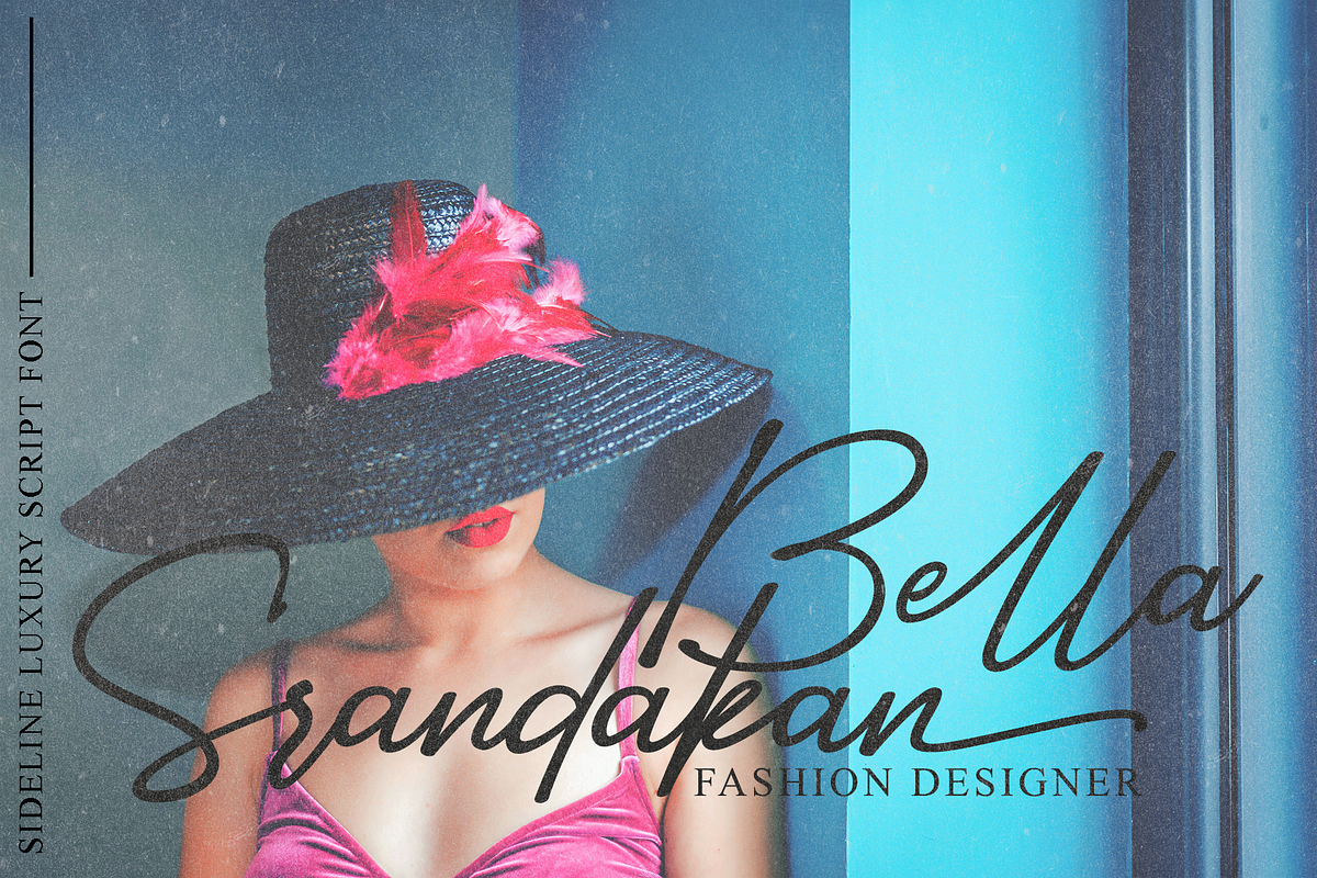 Sidelines // Luxury Signature Font preview 6