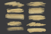 Rich Gold Glittery Brush Strokes, an Object Graphic by OM Creativ (Thumbnail 6 of 6)