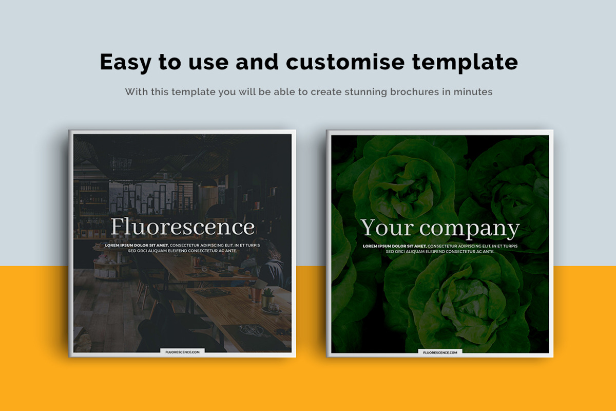 Square Portfolio Brochure Template, a Brochure Template by RWstudio (Photo 8 of 8)