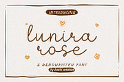 Lunira Rose - Handwritten Script, a Script Font by Hasbi Creative (Thumbnail 1 of 9)